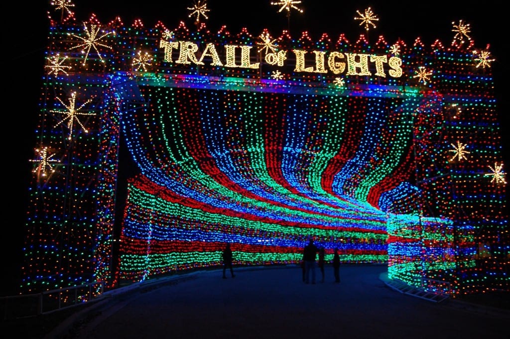 trail of lights